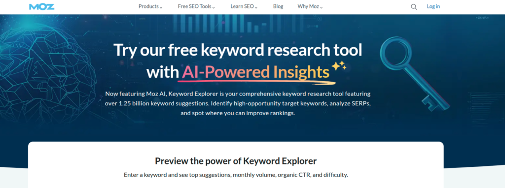 Moz Keyword Explorer